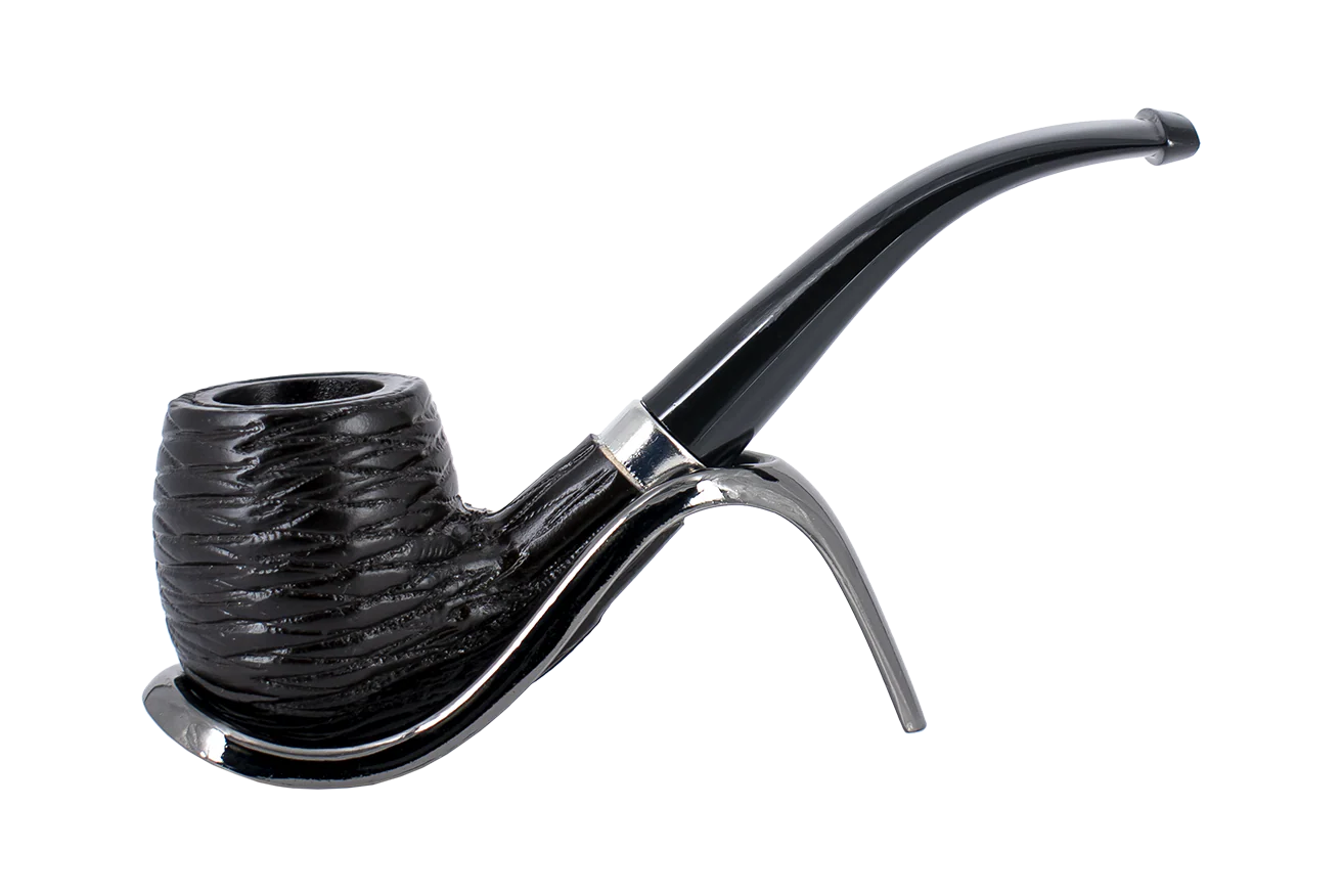 Smoke-King Beechwood Pipe Bent Rustic