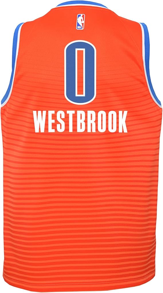 Outerstuff NBA Boys Russell Westbrook Oklahoma City Thunder Swingman Statement Jersey