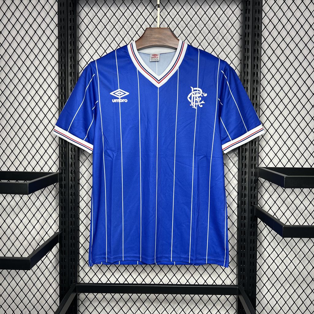 Retro Glasgow Rangers 1982-83 Home Stadium Jersey
