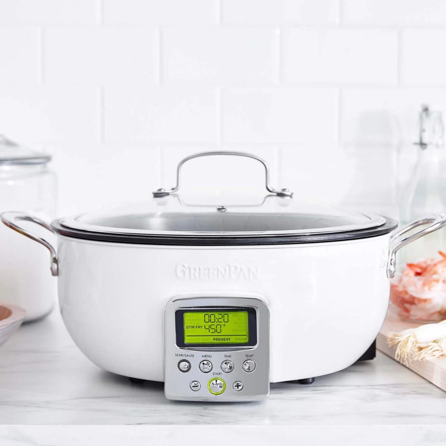 GreenPan Elite 6-Quart Essential Smart Skillet | Black