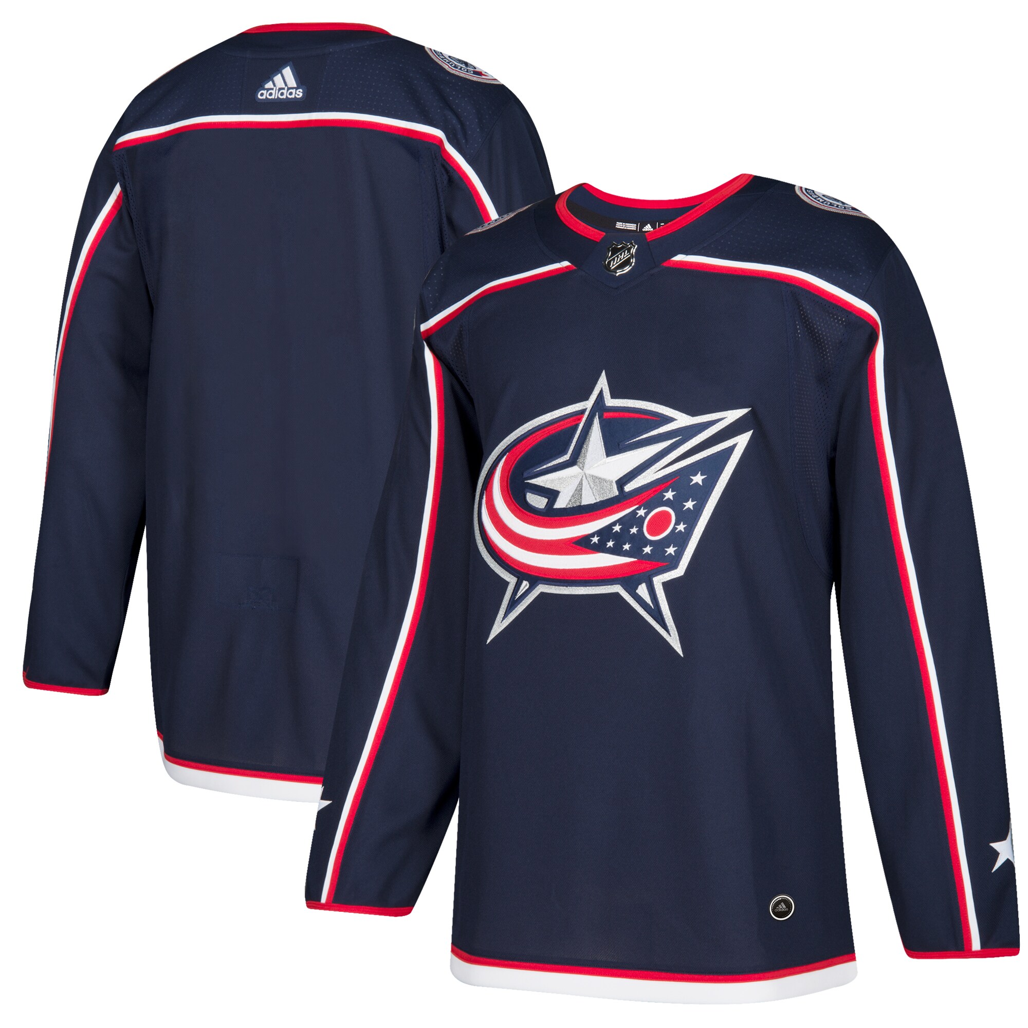 Columbus Blue Jackets  Home  Blank Jersey – Navy