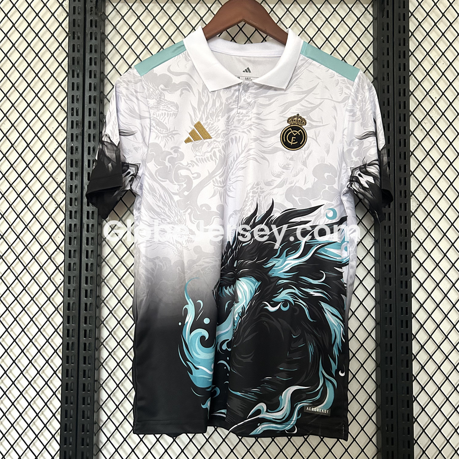 Real Madrid 25-26 Blue Fire Black Dragon Special Edition Jersey - Fans Version