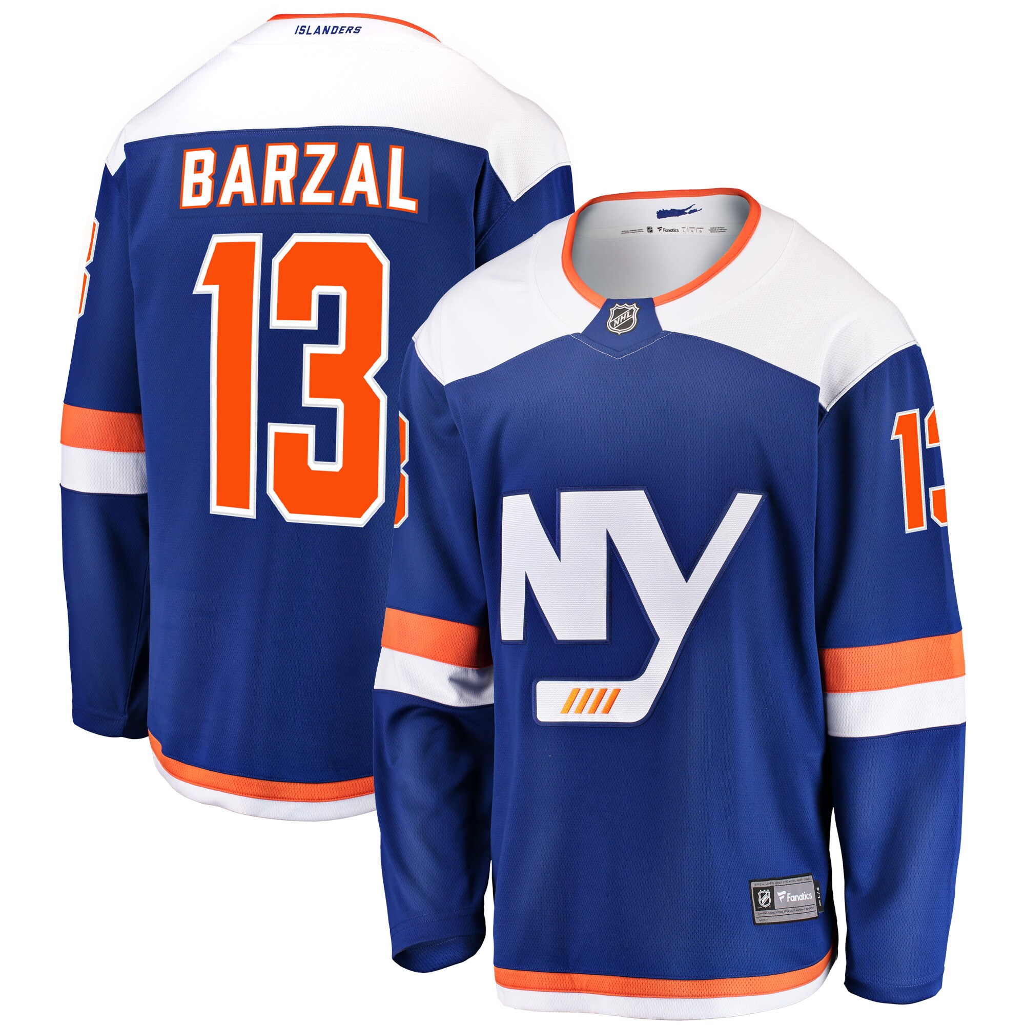 Mathew Barzal New York Islanders Fanatics Alternate Breakaway Jersey – Blue