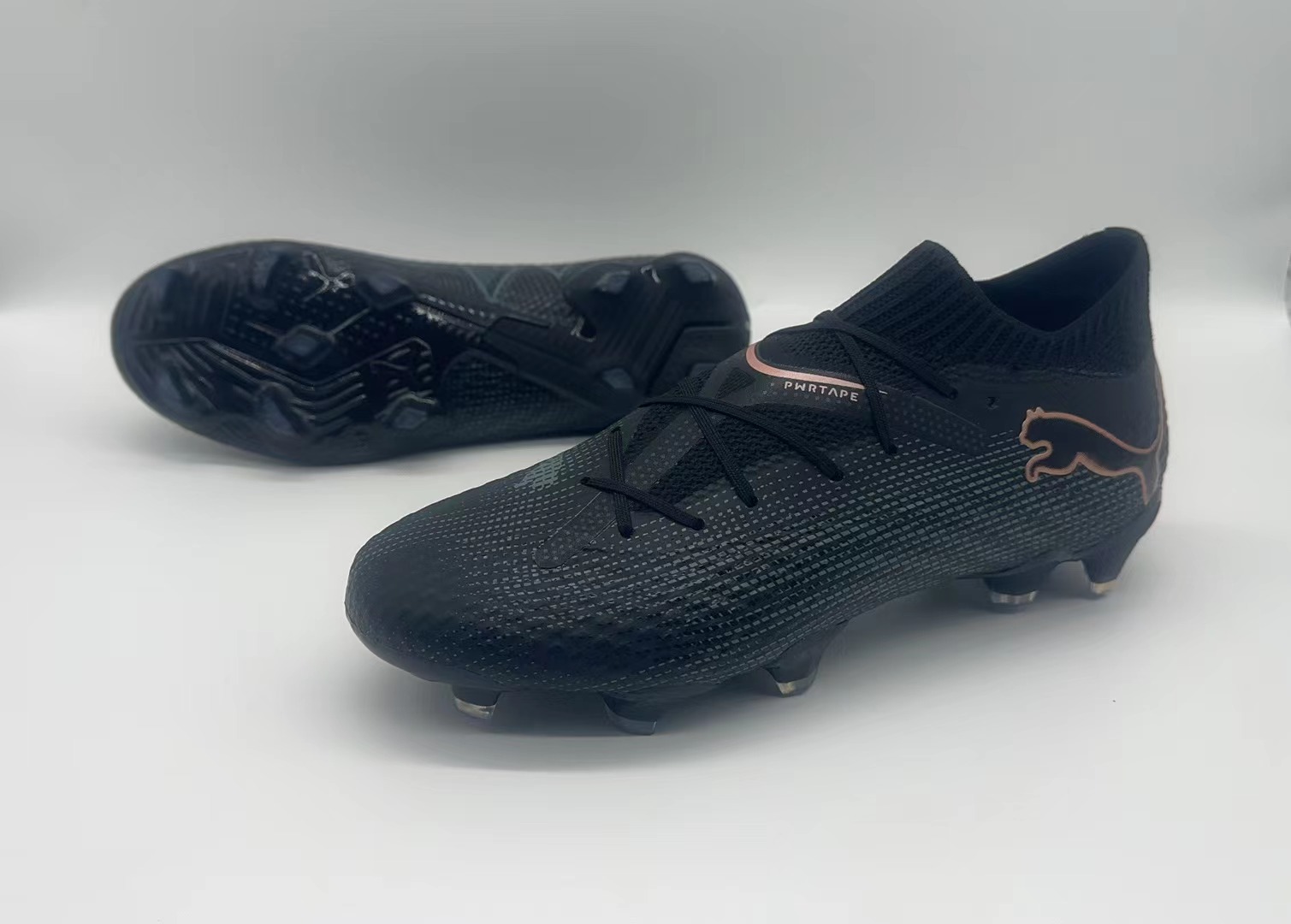 Black football shoes