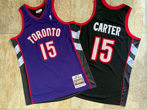 Mitchell & Ness Carter 1999-00 Raptors AU Retro Purple Front and Black Back Jersey