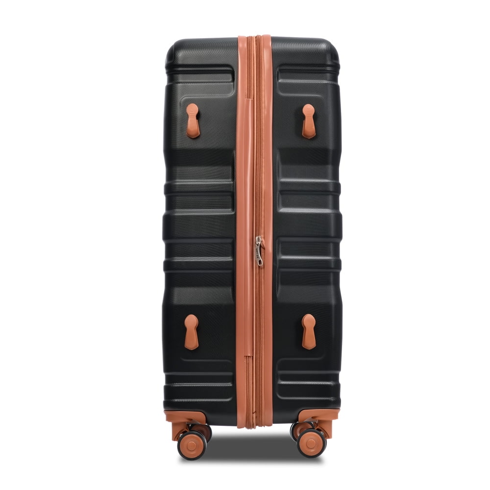 Luggage Suitcase 3 Piece Sets, New Model Expandable ABS Hardshell Luggage, Lightweight Carry-on Suitcase Sets with Spinner Wheels & TSA Lock, 20''/ 24''/ 28'', Blue Gray