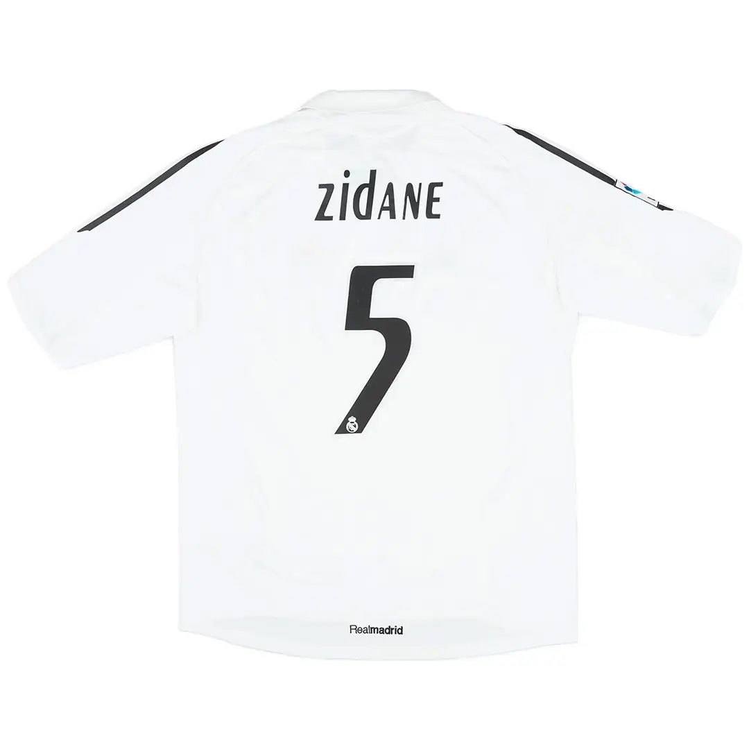 Zidane #5 Real Madrid 2005/06 Home Retro Football Jersey