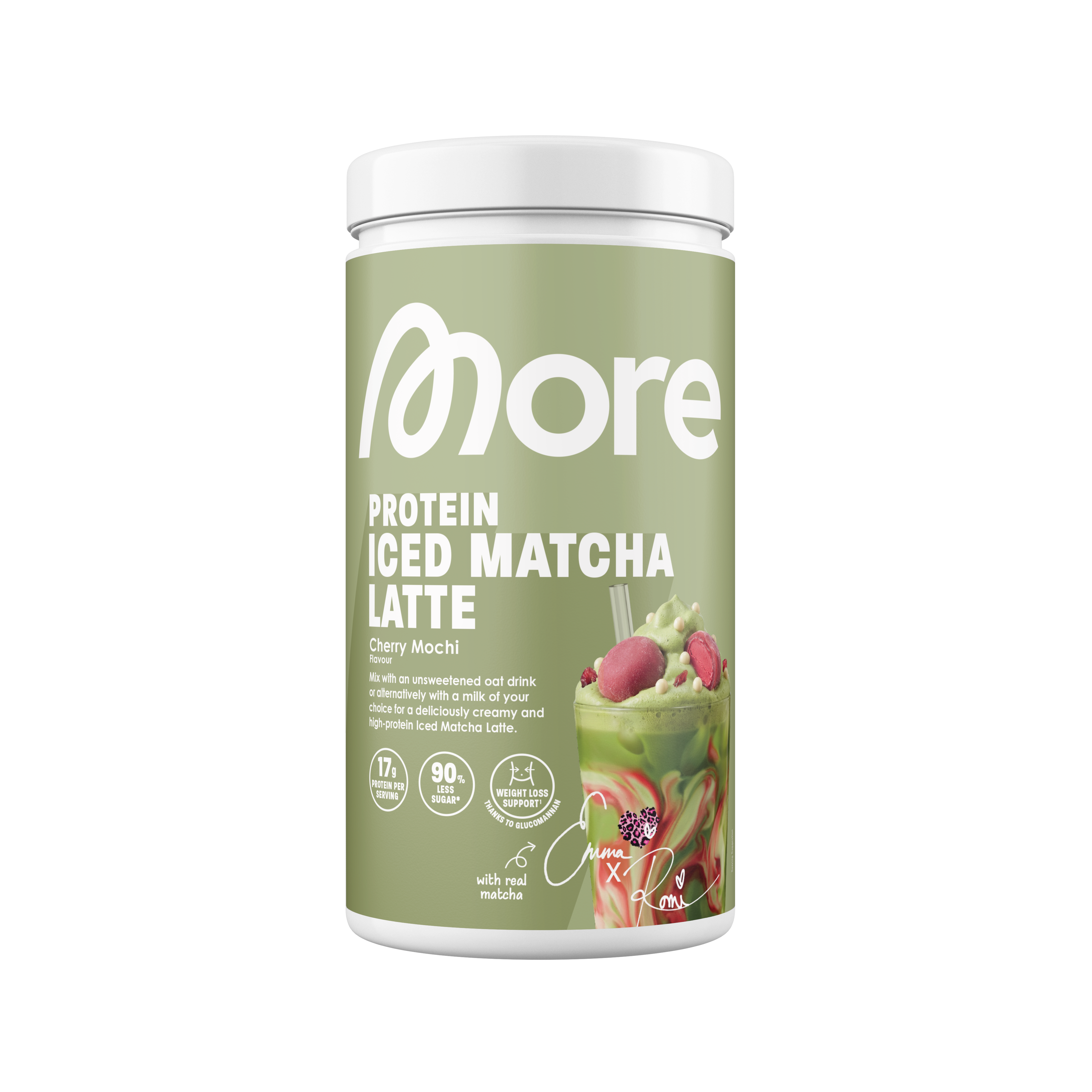 More Protein Iced Matcha Latte