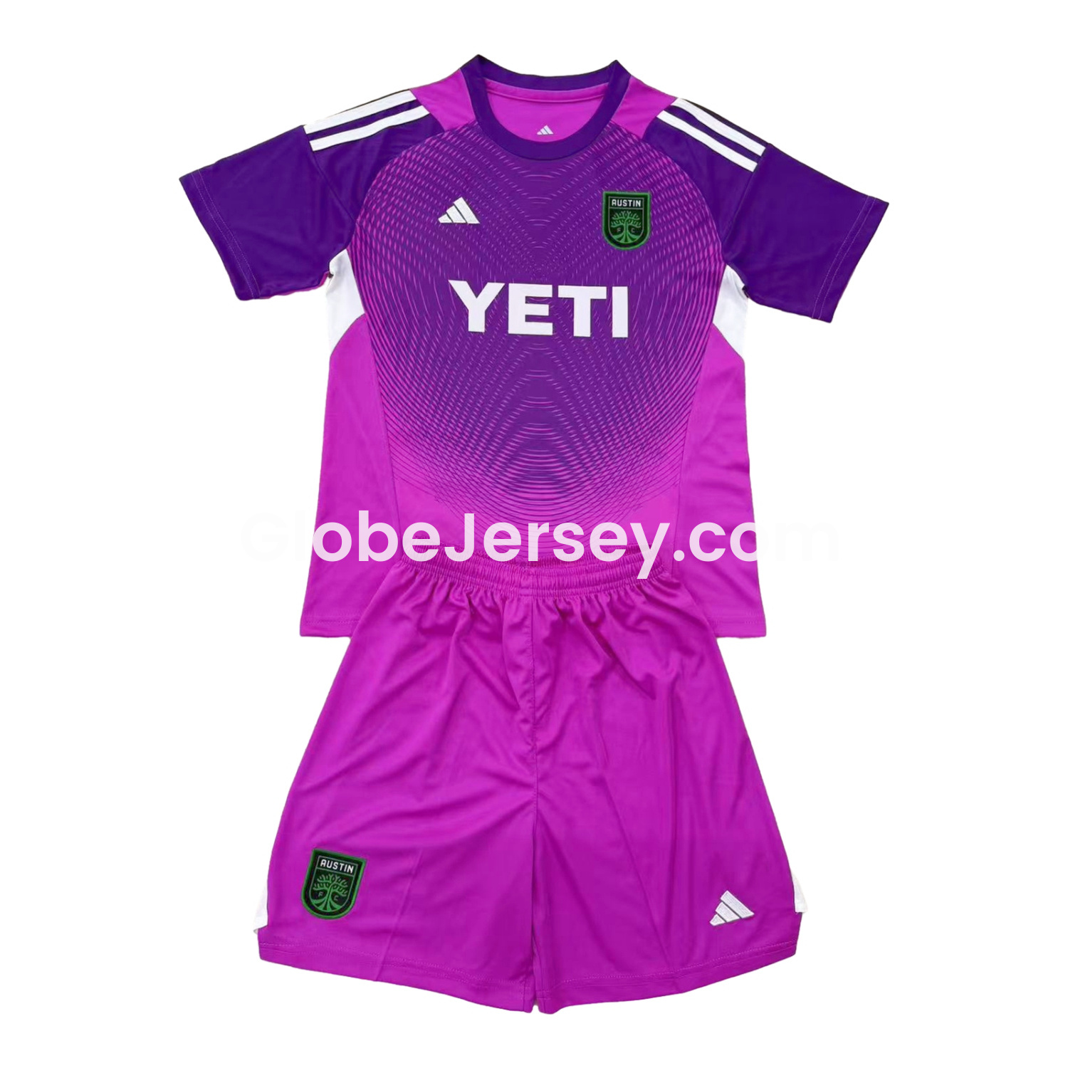 Austin 25-26 Purple Goalkeeper Men's Adult Jersey Set - Fans Version