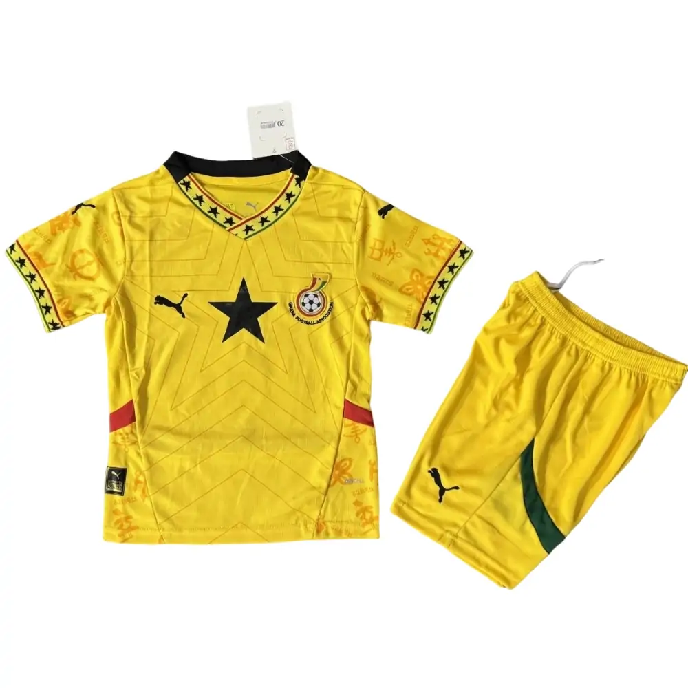 2025-26 Ghana Away Jersey Children's Set - Fans Edition