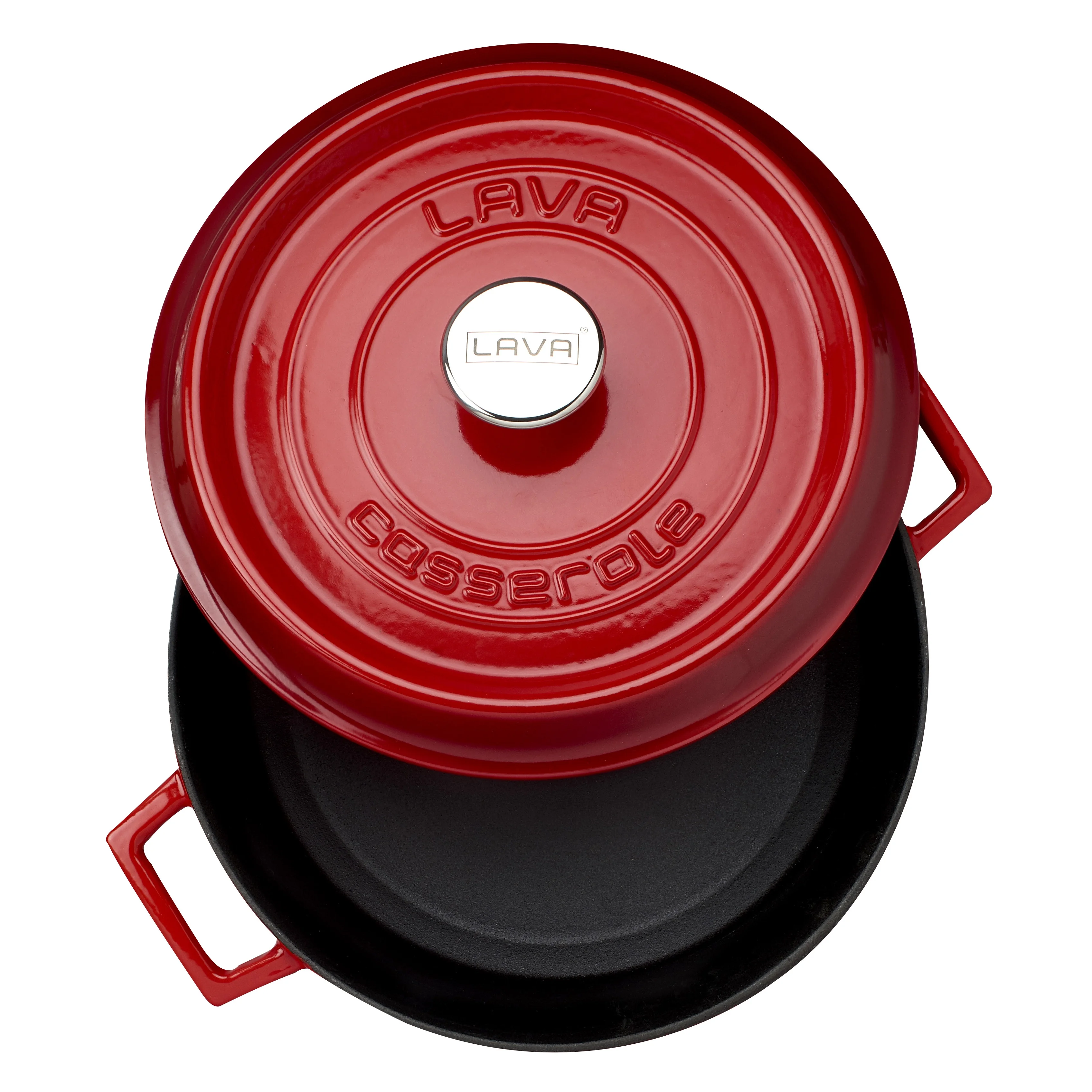 Lava Enameled Cast Iron Dutch Oven 7 Qt. Round with Trendy Lid