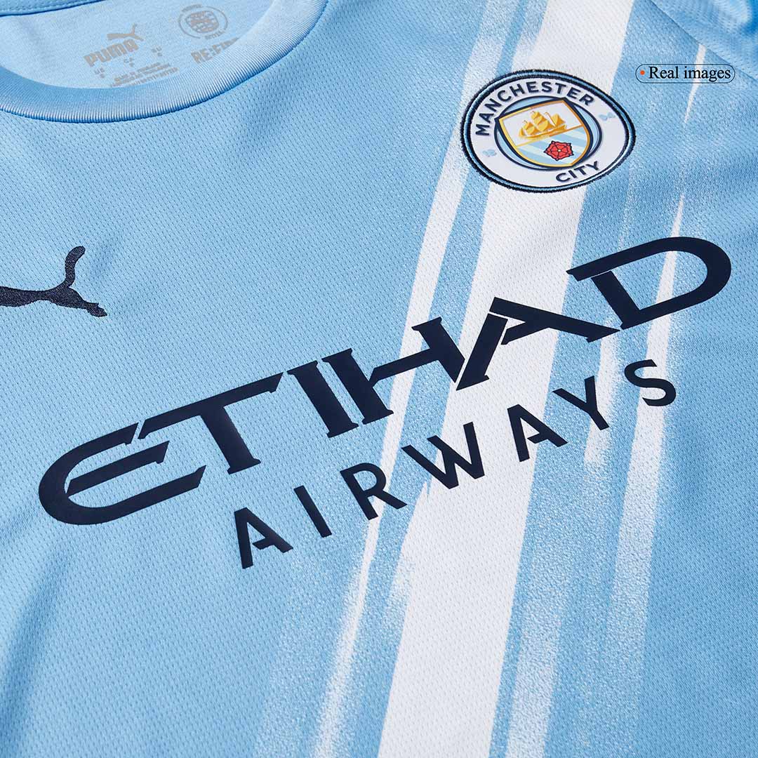 Manchester City Home Long Sleeve Soccer Jersey 2025/26