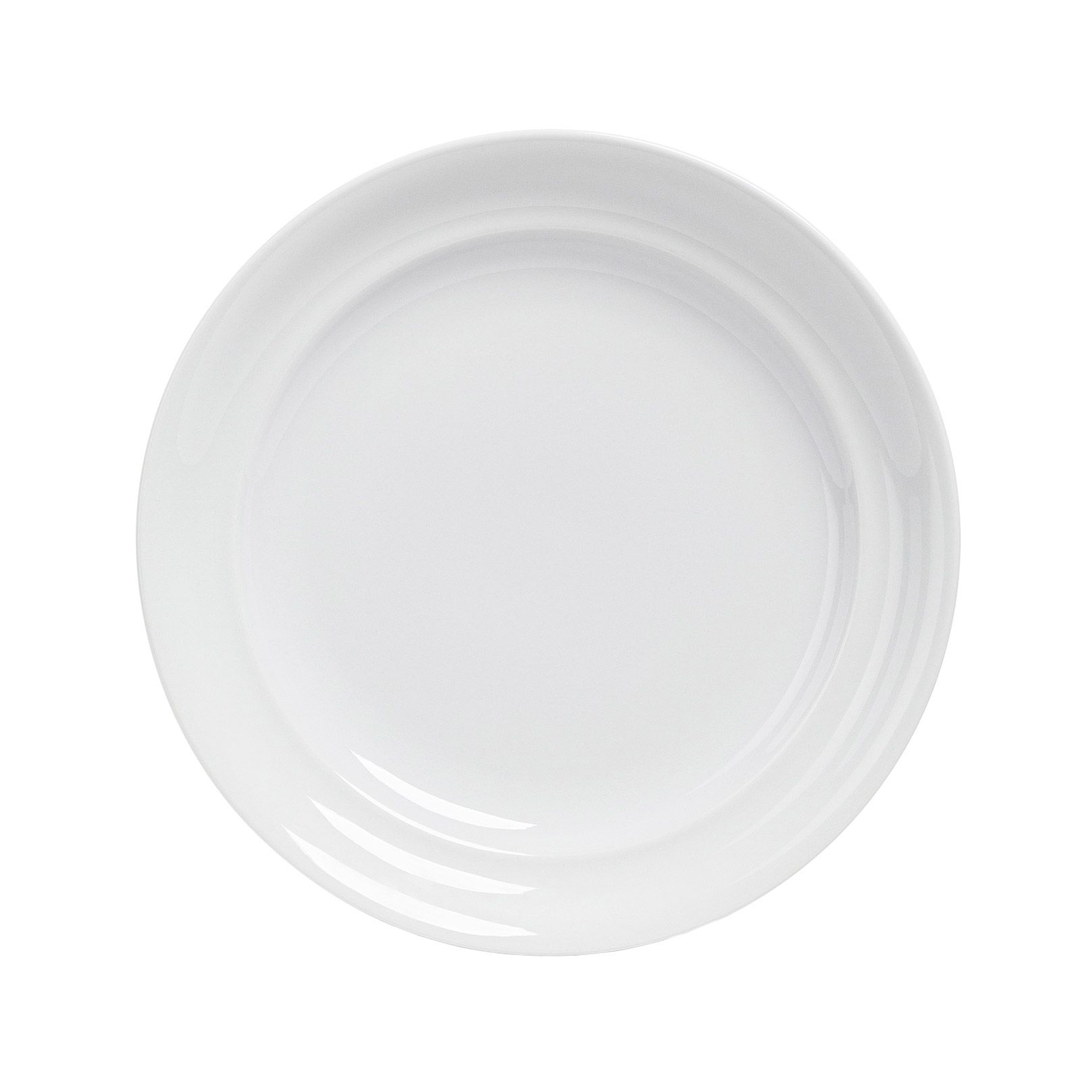 over&back Rimmed 12-piece Glossy Porcelain Dinnerware Set