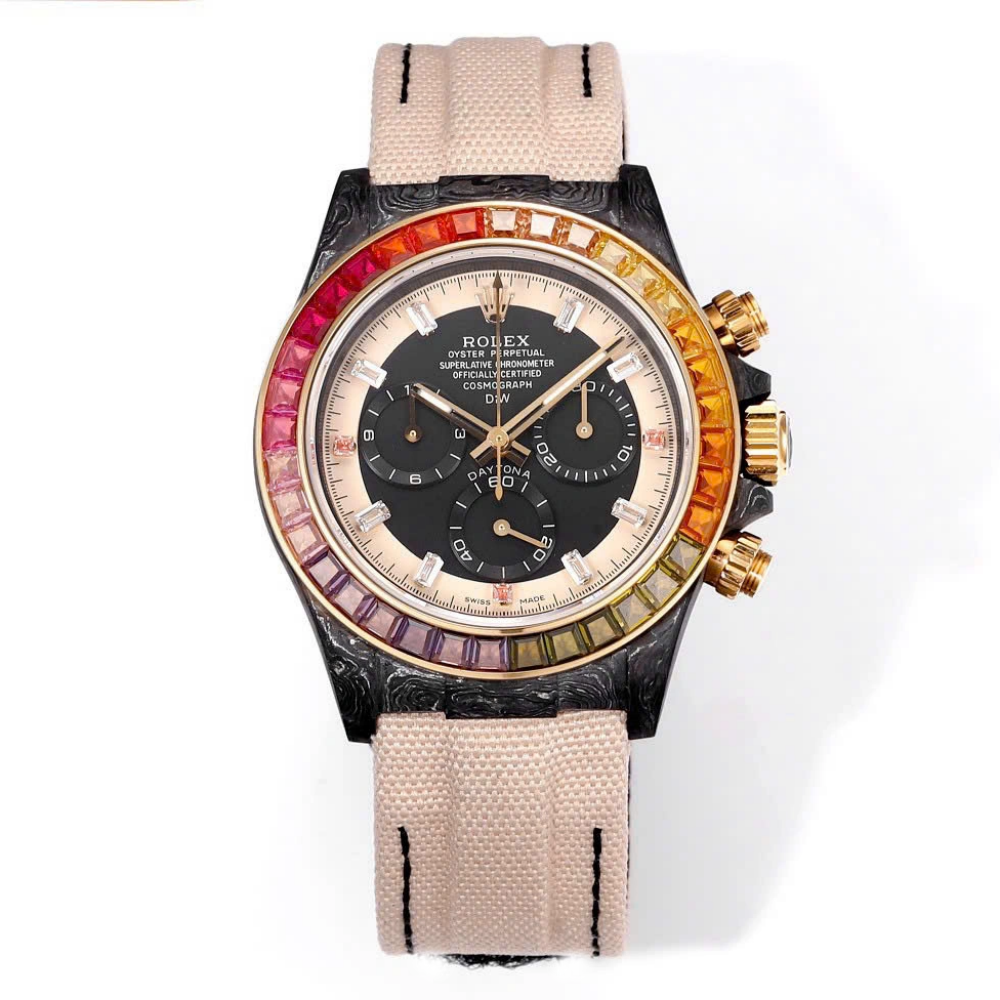 【Super Clone】Rolex Oyster Perpetual Cosmograph Daytona Rainbow 116595RBOW 40mm Replica 1:1 – Top Quality Version