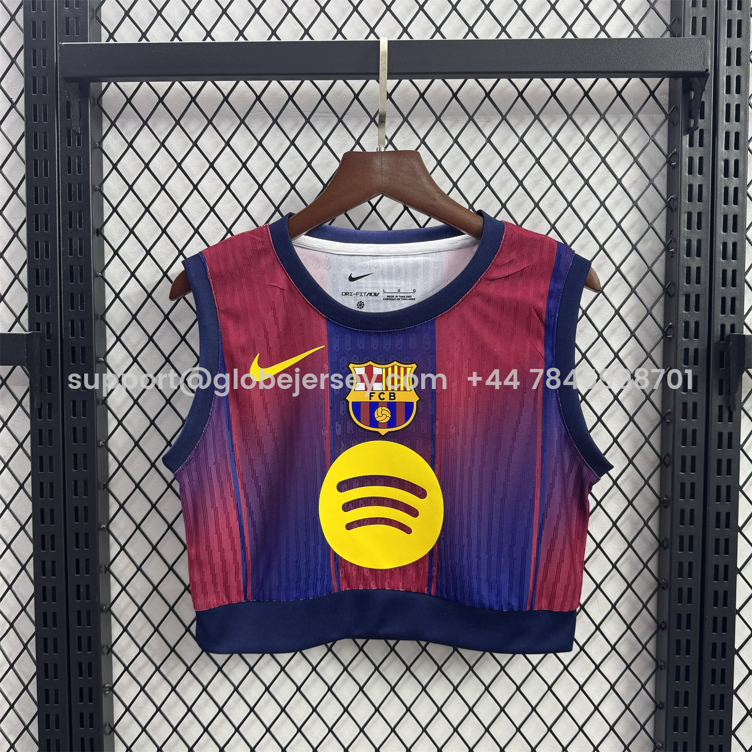 Women's Barcelona 25-26 Home Center Logo Yoga Vest