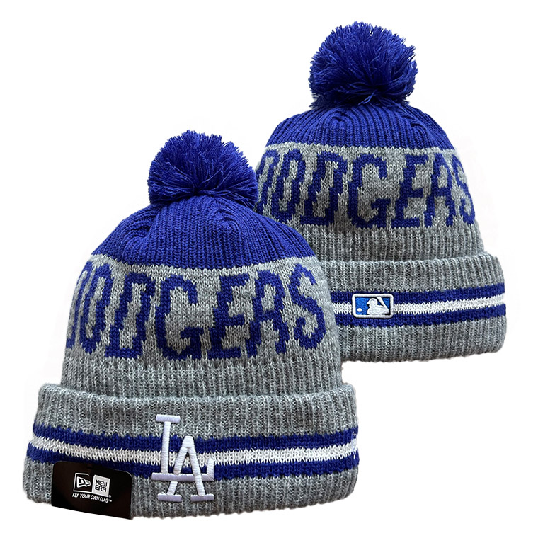 Los Angeles Dodgers Repeat Cuffed Knit Hat with Pom