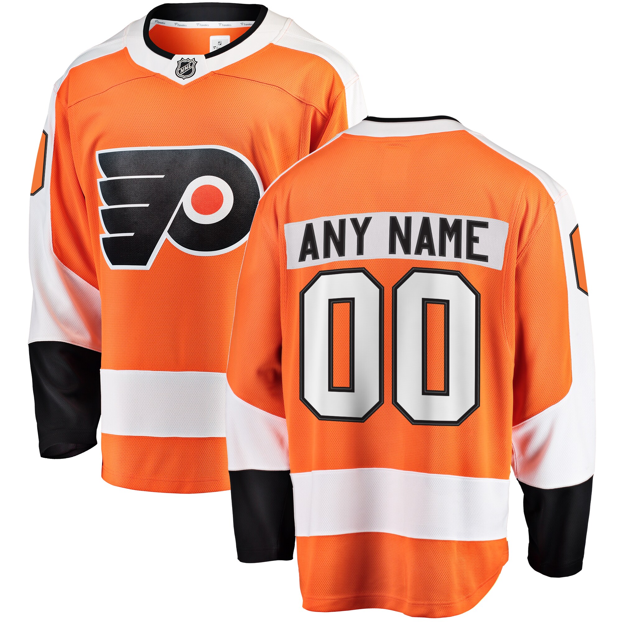 Philadelphia Flyers Fanatics Home Breakaway Custom Jersey – Orange