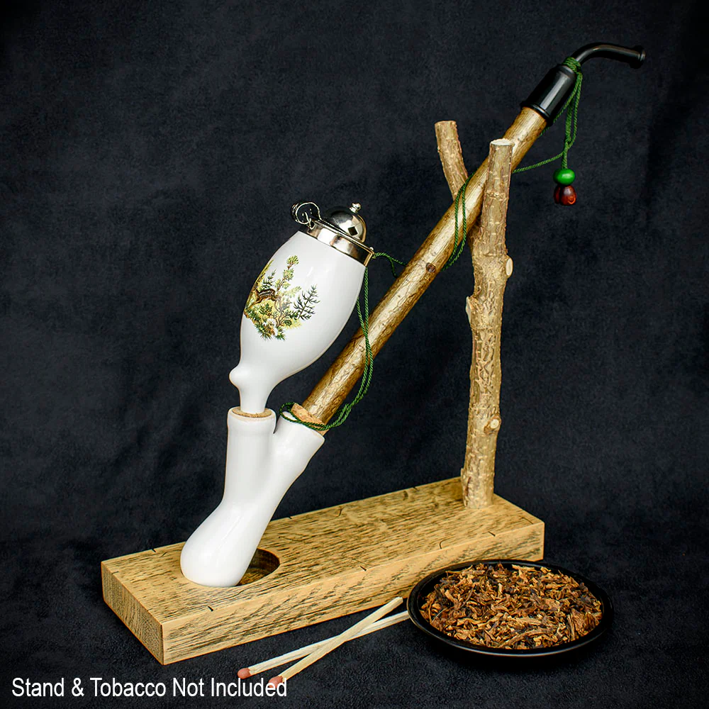 Bavarian Pipe Churchwarden Porcelain Bowl - Deer Scene