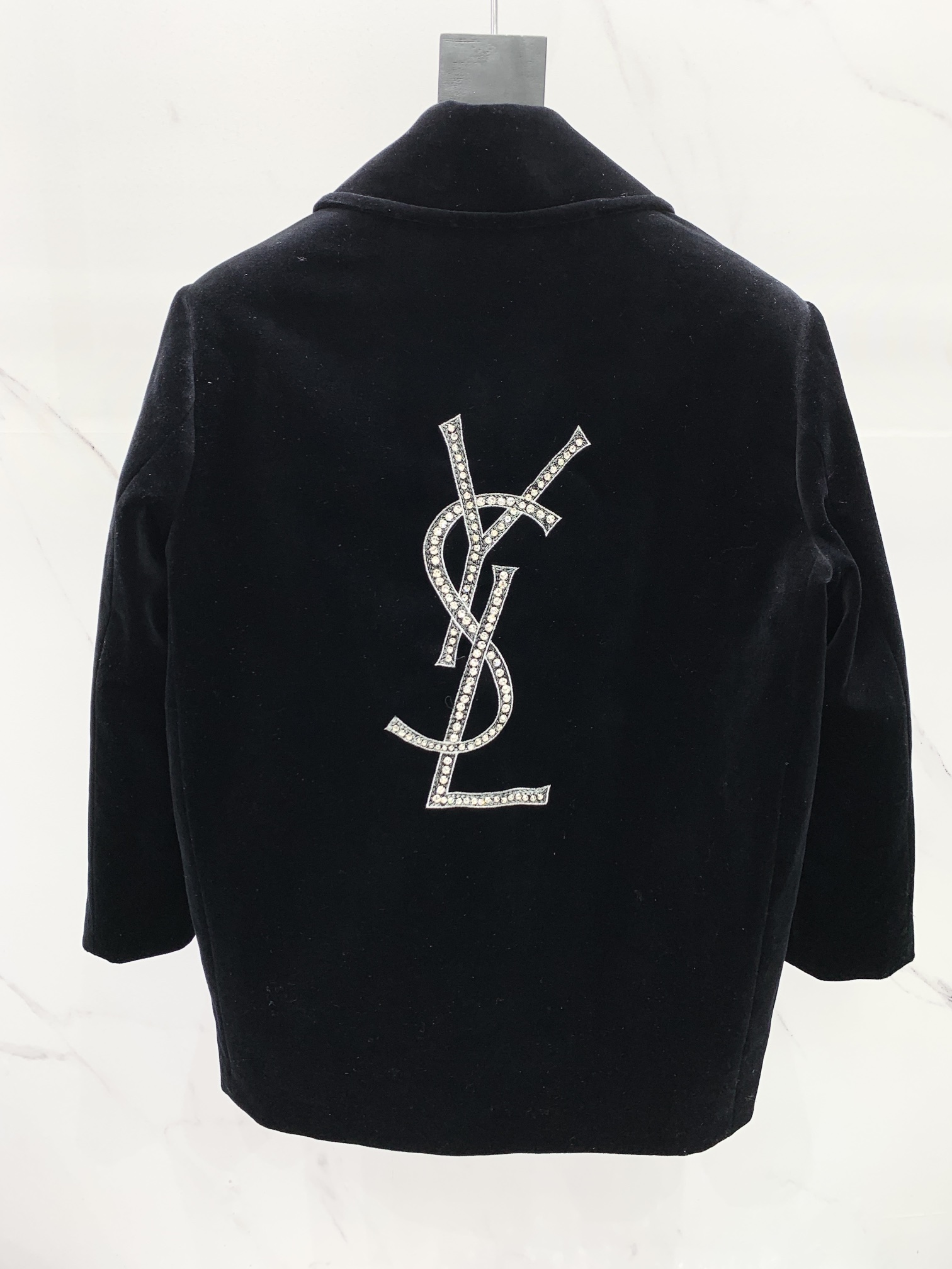 Oversized fleece navy style cotton jacket/coat