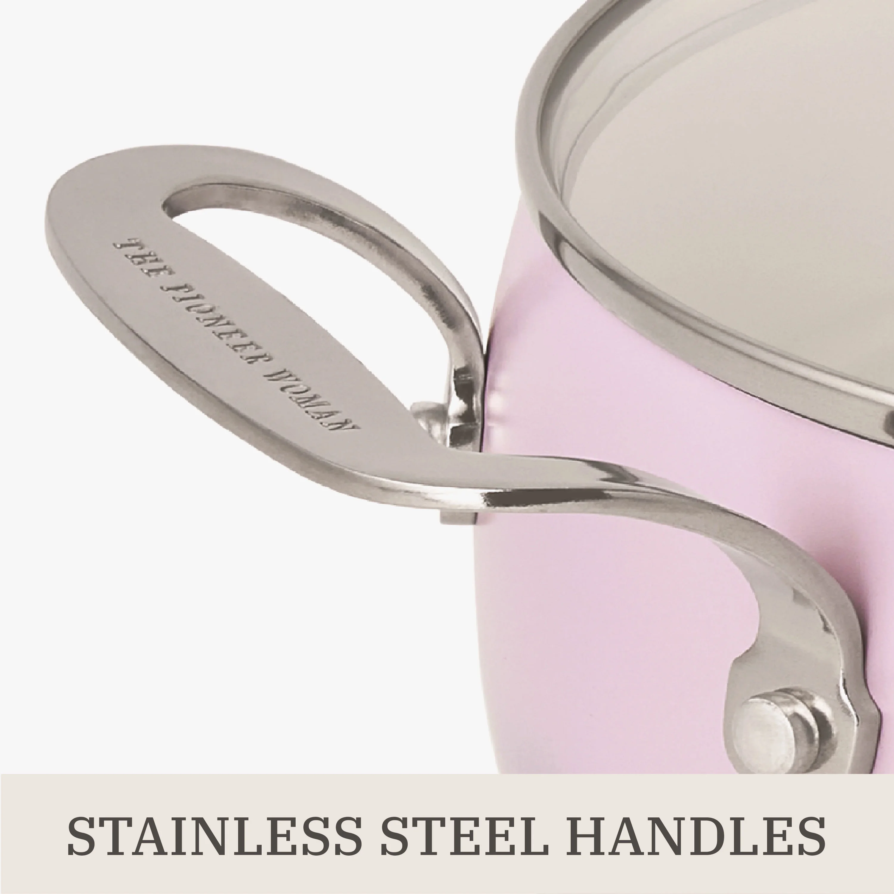 The Pioneer Woman Harlow 15-Piece Cookware Set, Ceramic Non-Stick Pots and Pans Set, Taupe