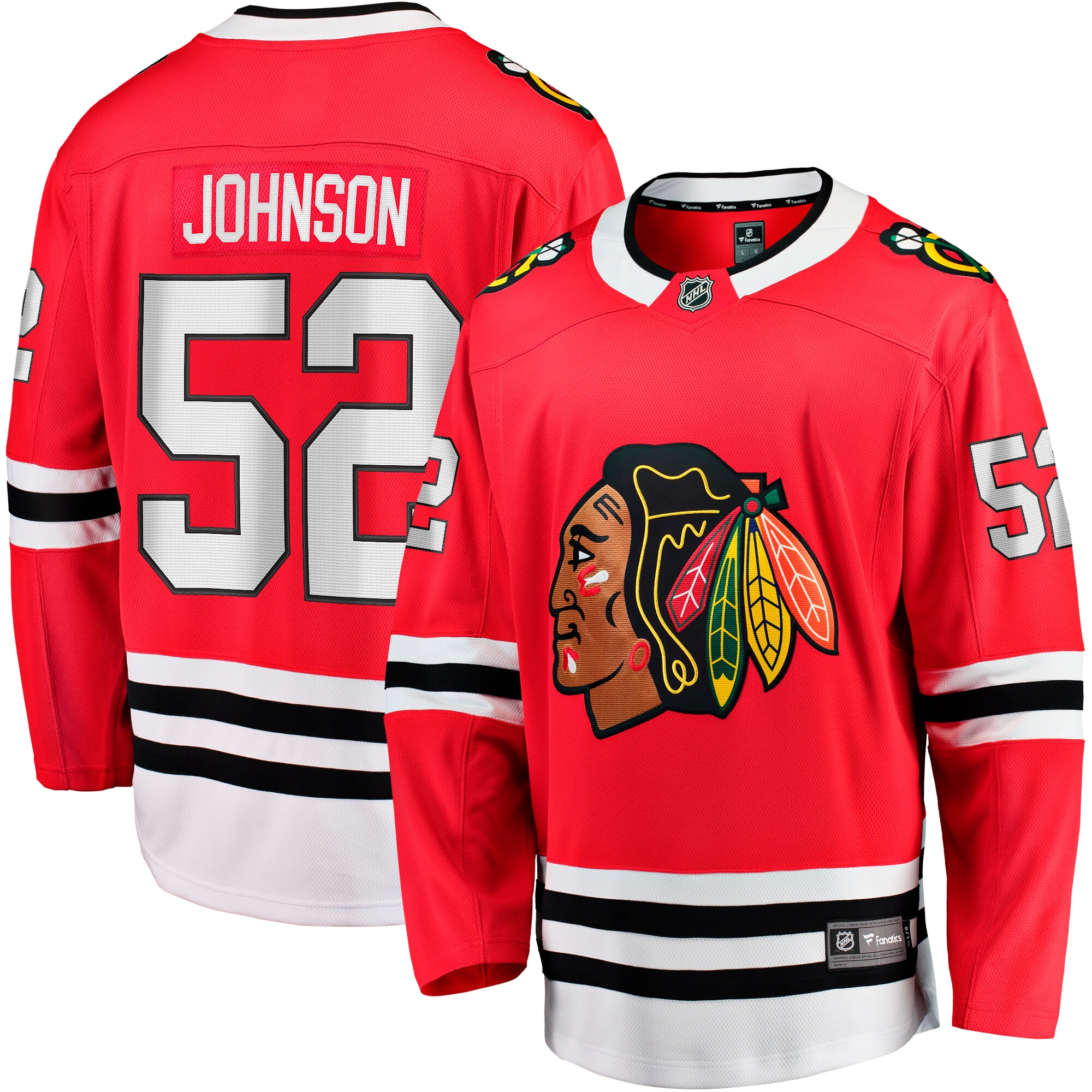 Reese Johnson Chicago Blackhawks Fanatics Home Breakaway   Jersey – Red