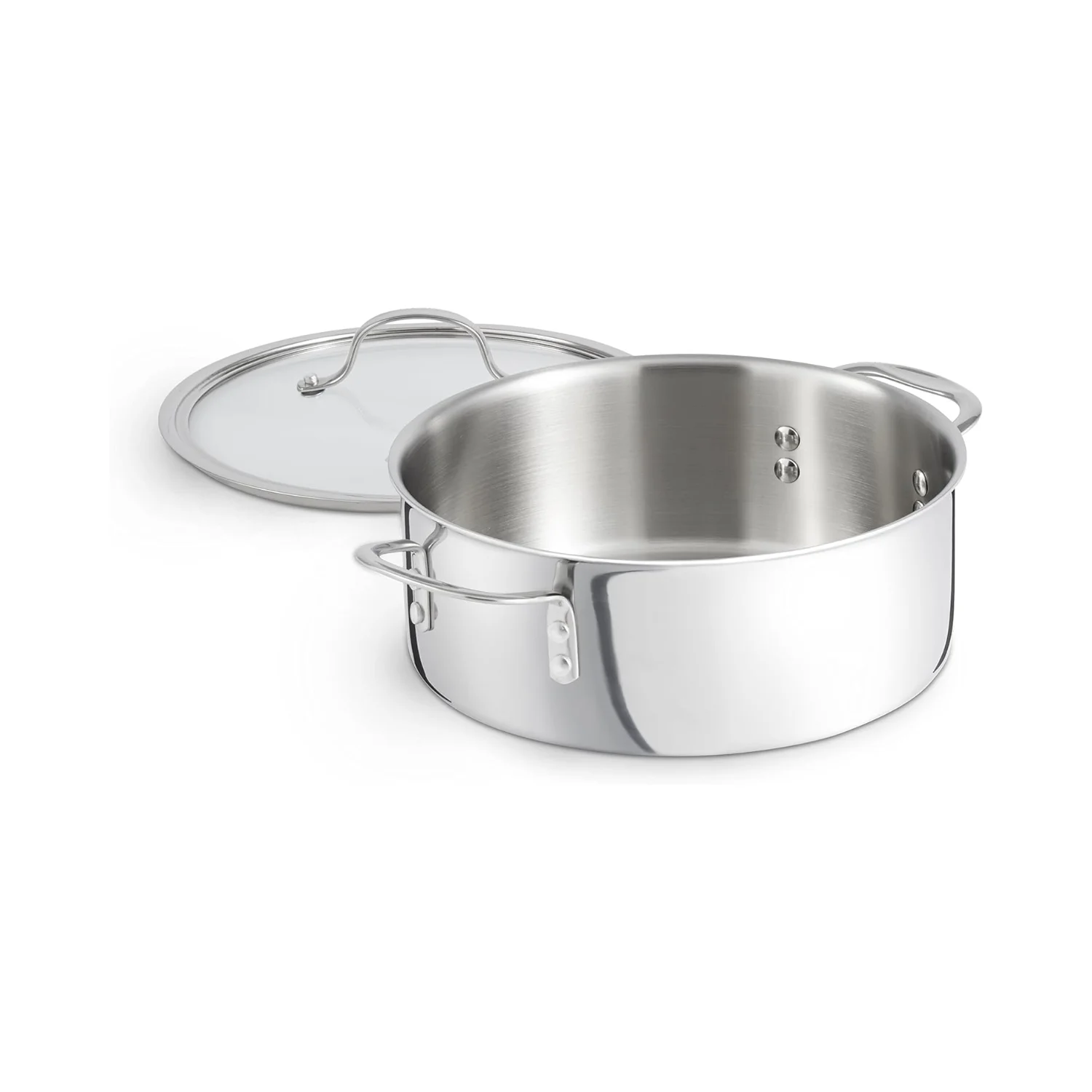 Calphalon Tri-Ply Stainless Steel Dutch Oven with Cover, 5 QT