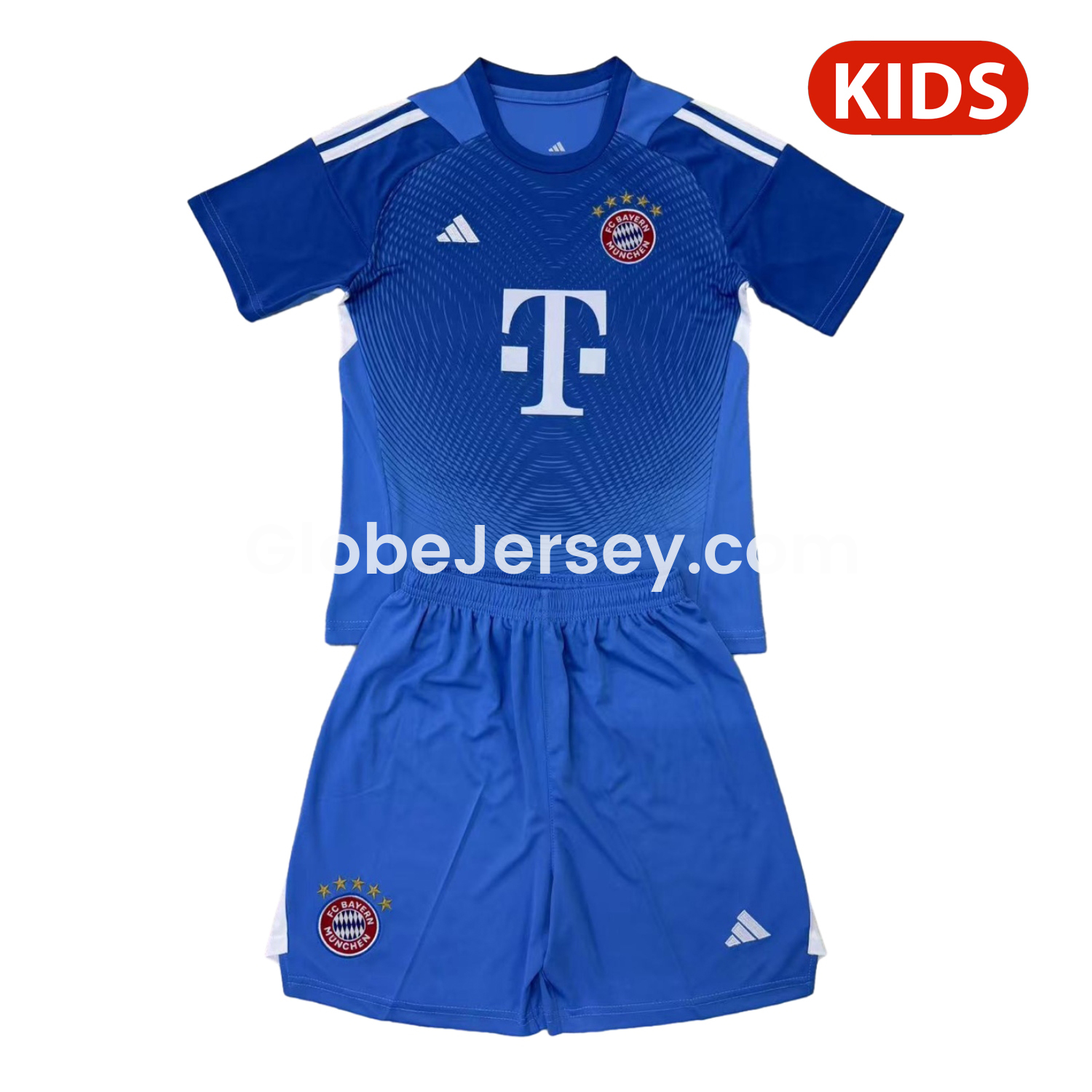 Bayern Munich 25-26 Blue Goalkeeper Kids Kit