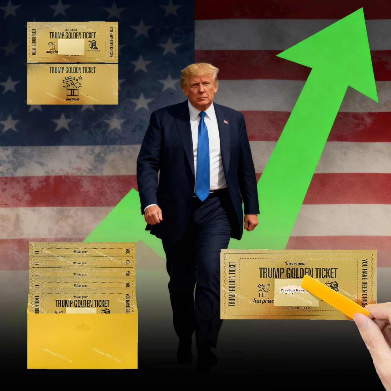 Trump Gold Scratch Tickets
