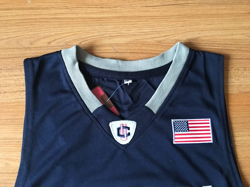 NCAA University of Connecticut No. 15 Kemba Walker dark blue jersey