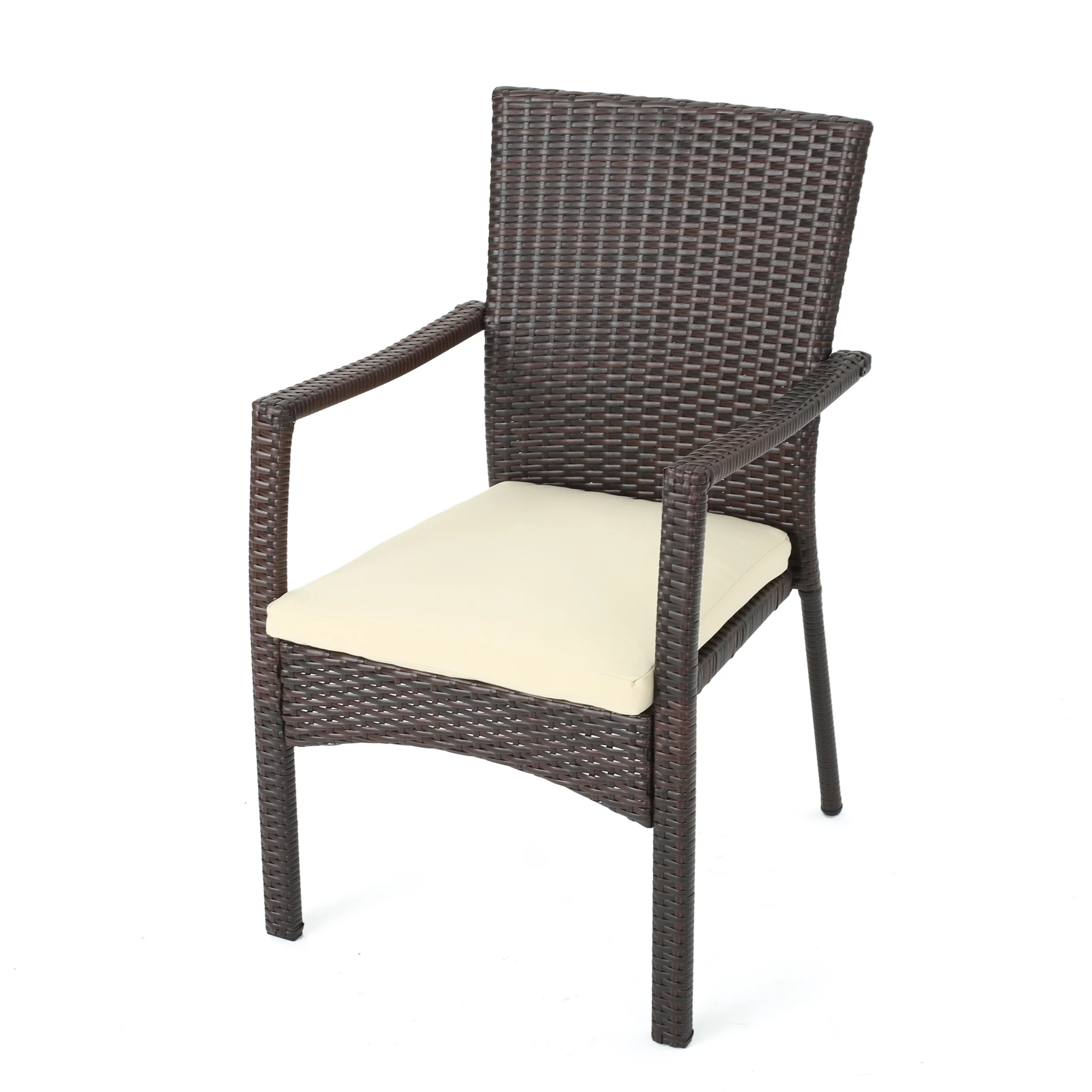 Jabari Outdoor Wood and Wicker Expandable 8 Seater Dining Set, Gray