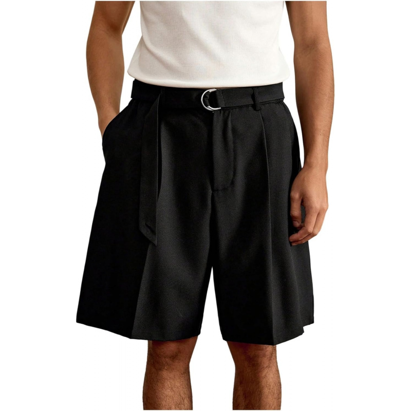 Men's Straight Leg Belted Dressy