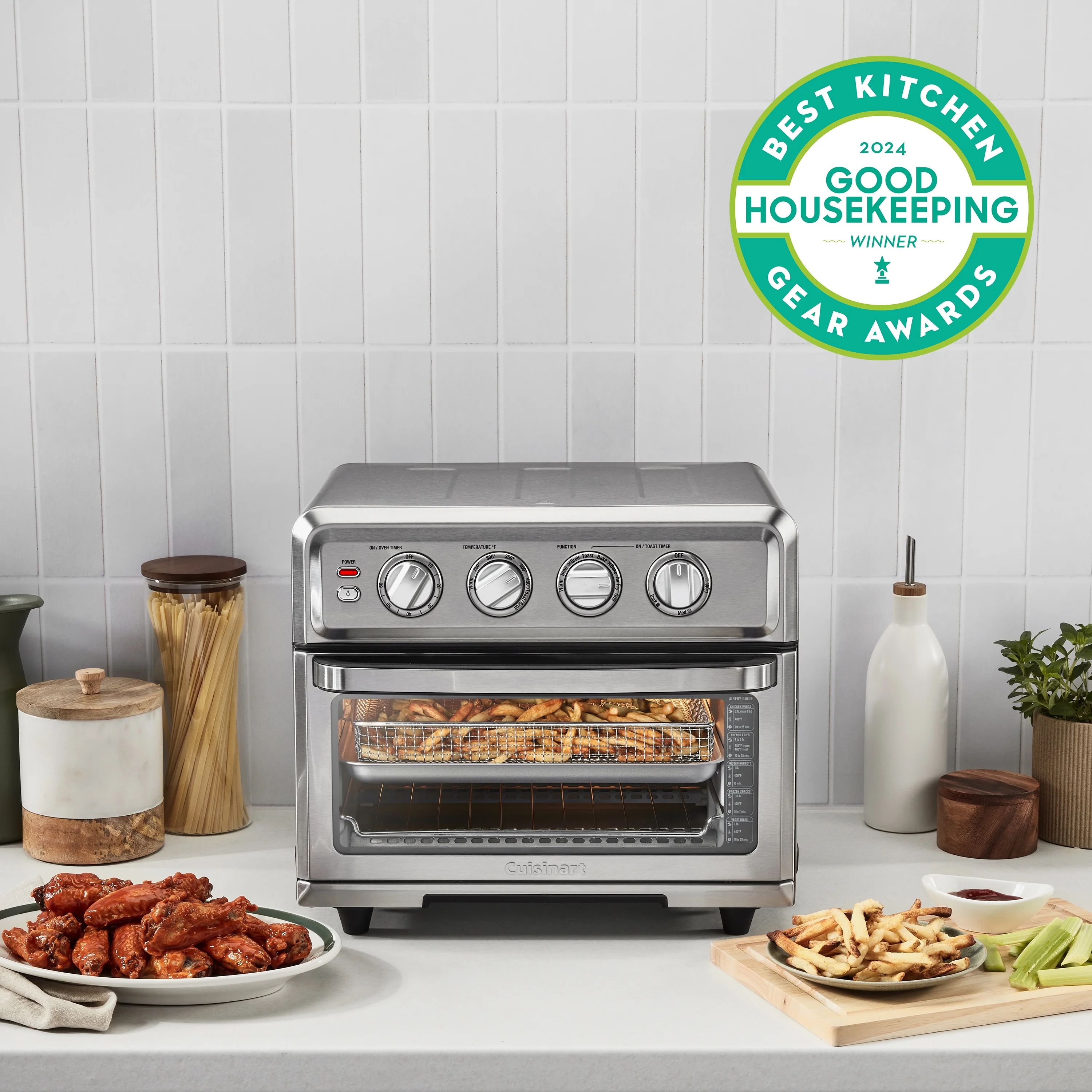 Cuisinart Air Fryer Toaster Oven with Grill, Stainless Steel