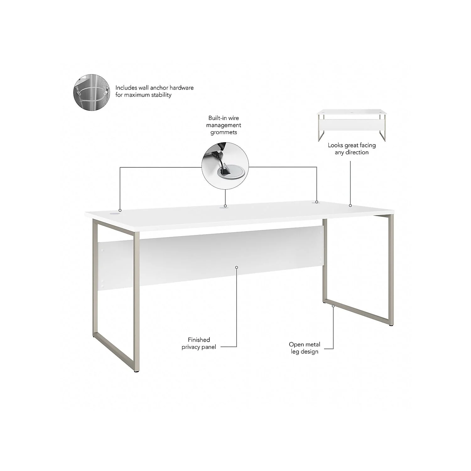 Bush Business Furniture Hybrid 72