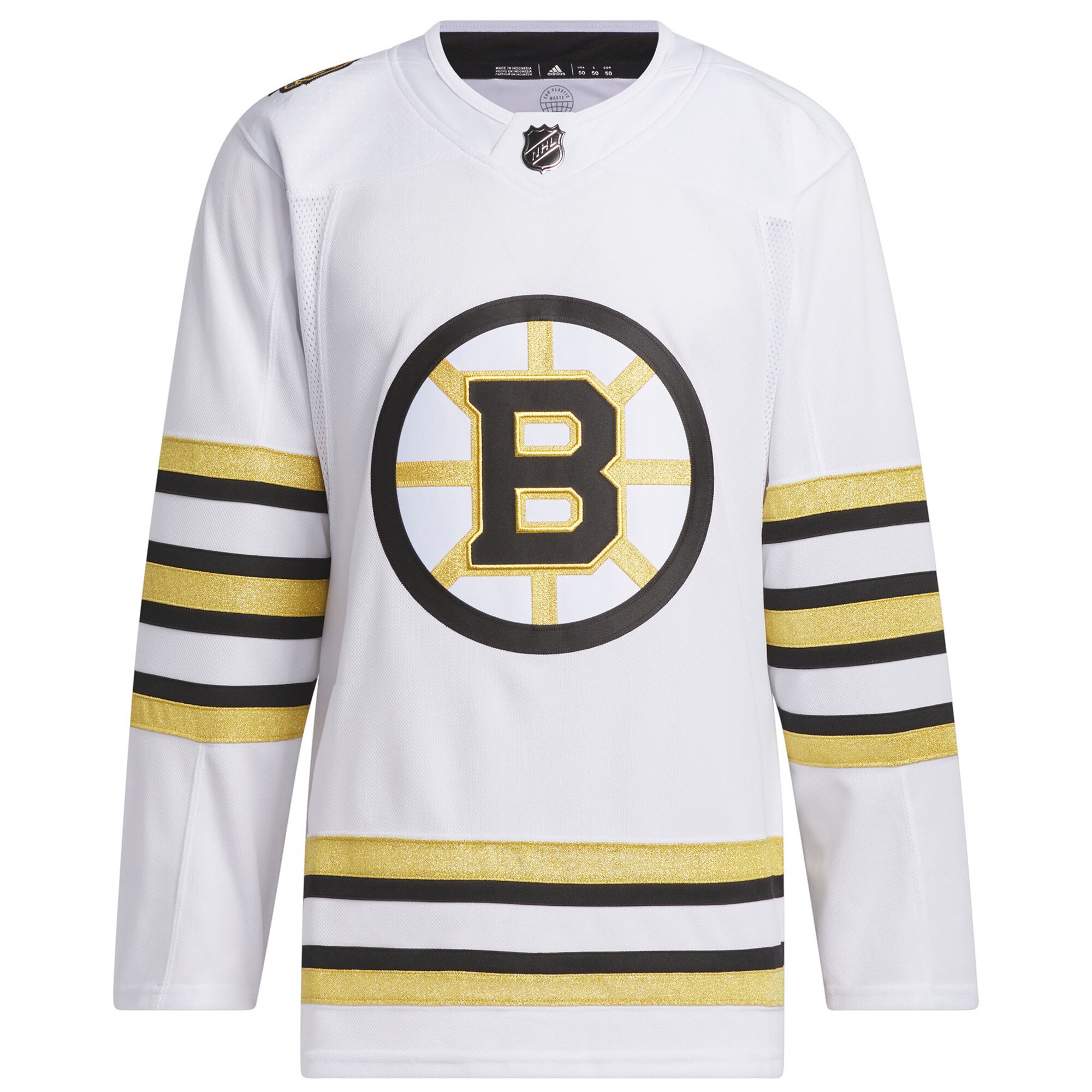 Boston Bruins  100th Anniversary Primegreen  Jersey – White
