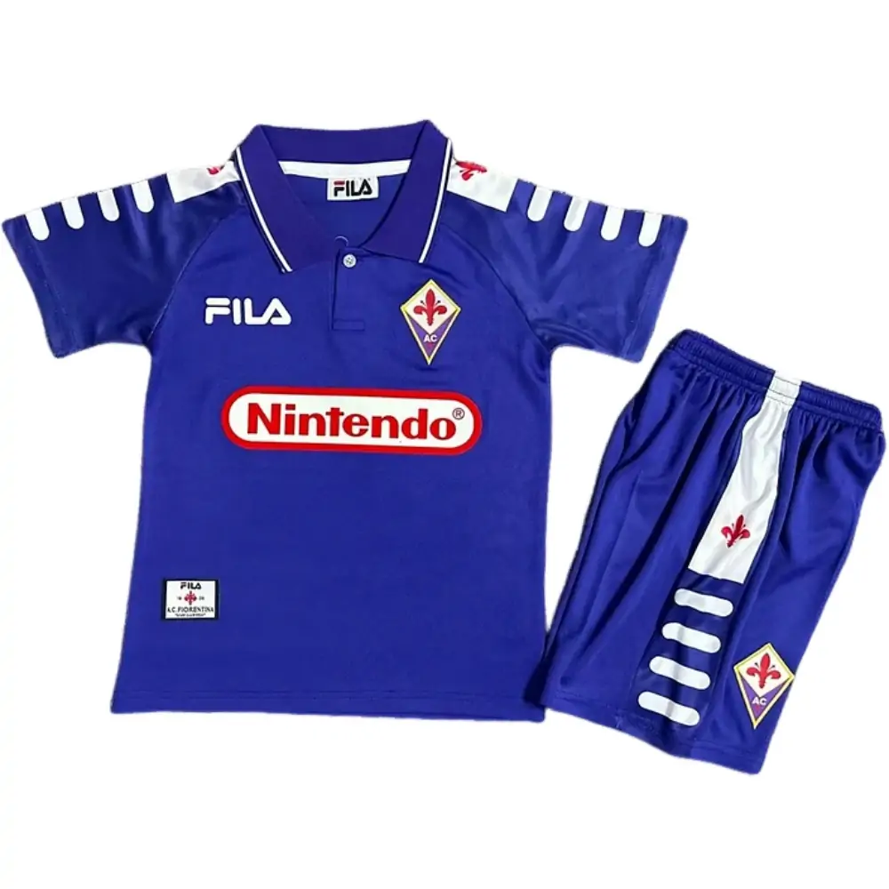 1998/99 Fiorentina Home Retro - Kids Kit
