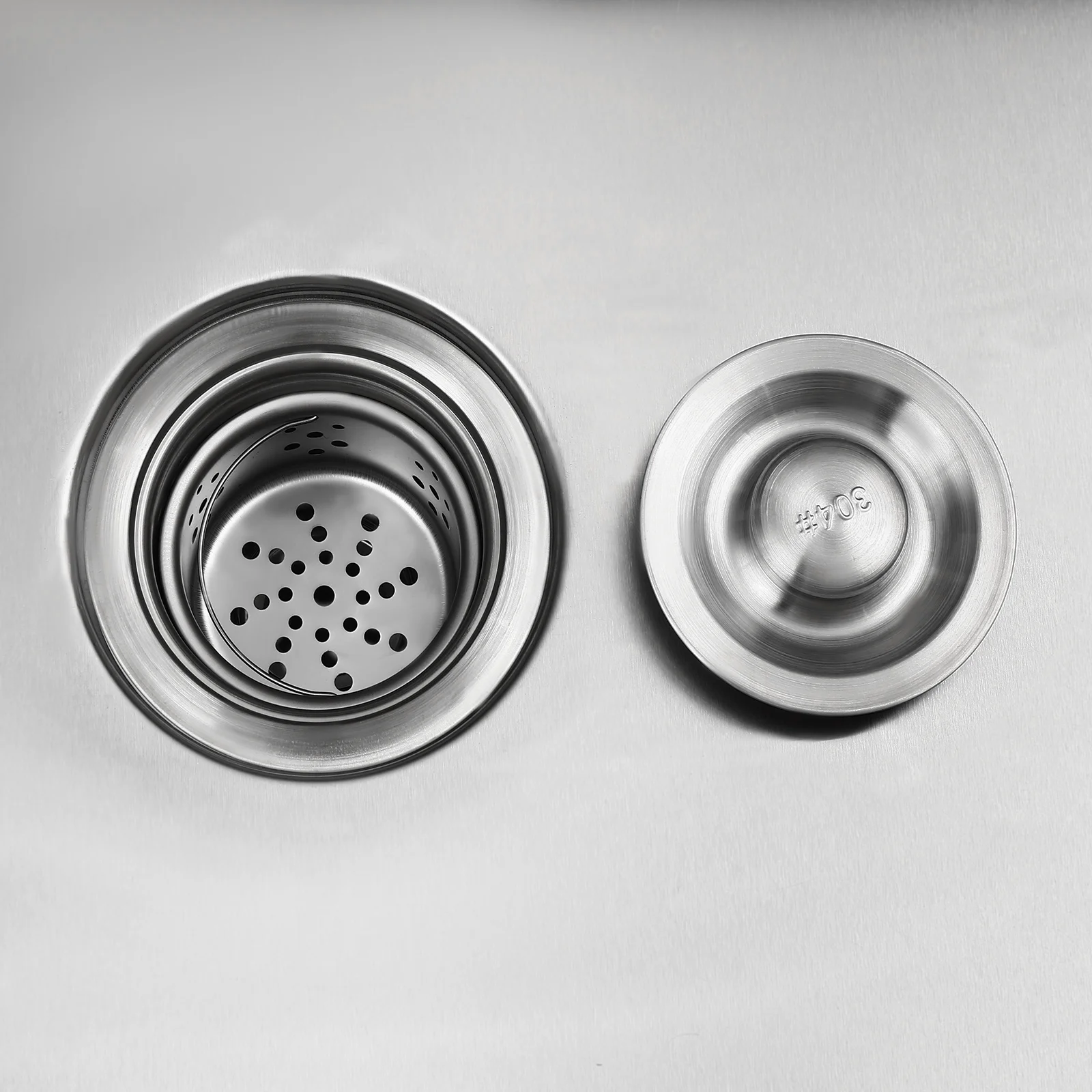 YIYIBYUS Commercial Utility Sink Stainless Steel Freestanding Single Bowl Laundry Sink with Pull-Out 360° Faucet, Adjustable Temperature, 63.5×56×87cm