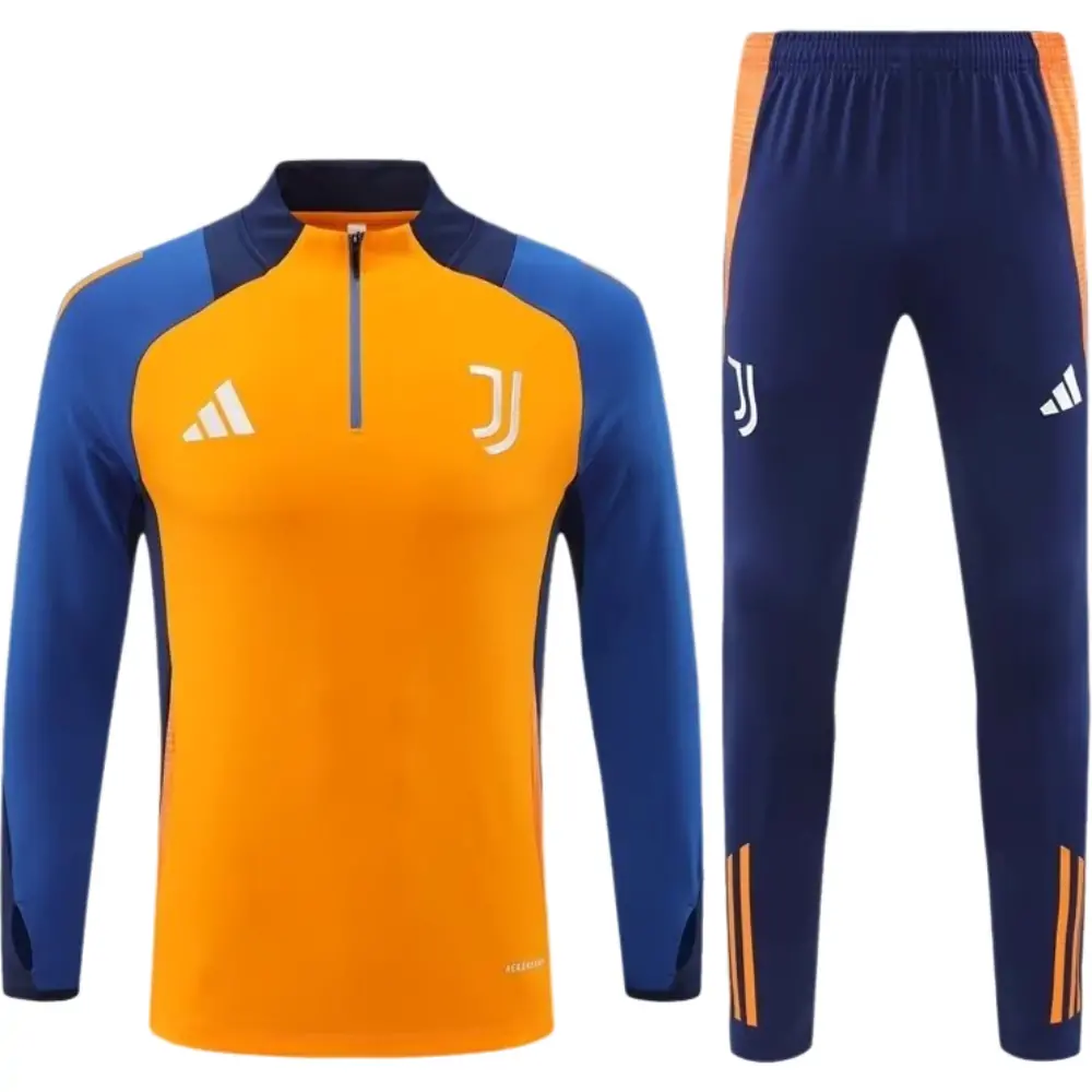 2024/25 Juventus Half Zip Training Orange Tracksuit