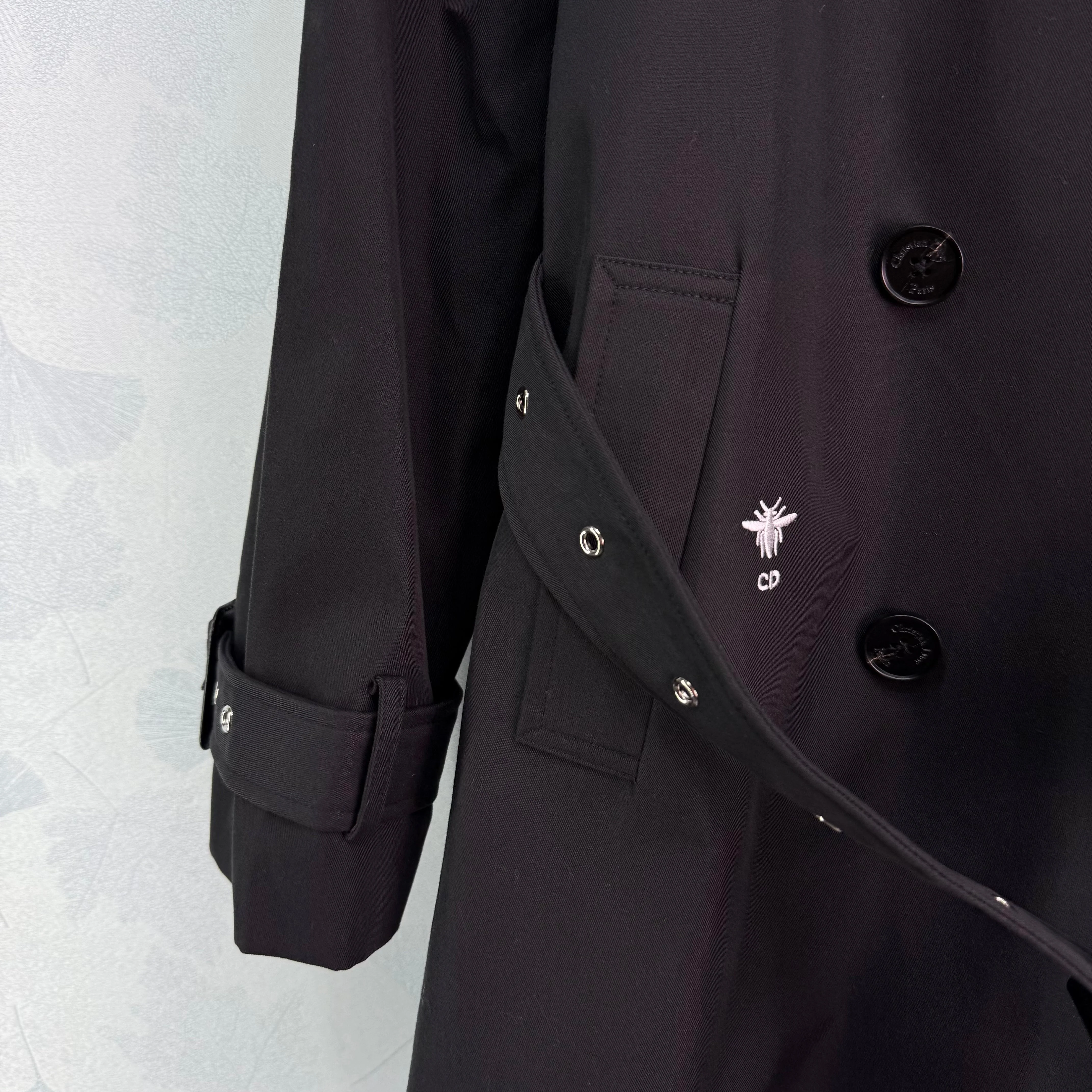 lapel belted trench coat