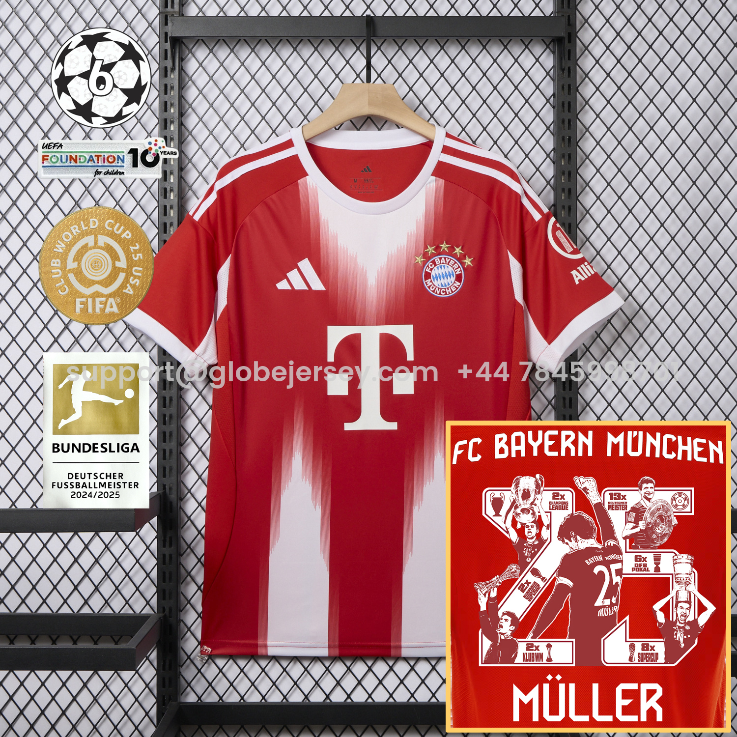 Bayern Munich 25-26 Home Müller Limited Edition Jersey - Fans Version