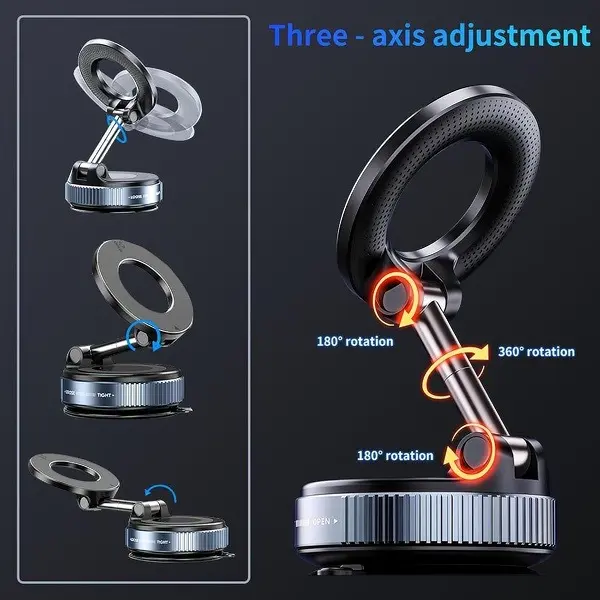 2.0 Foldable Magnetic Car Phone Mount