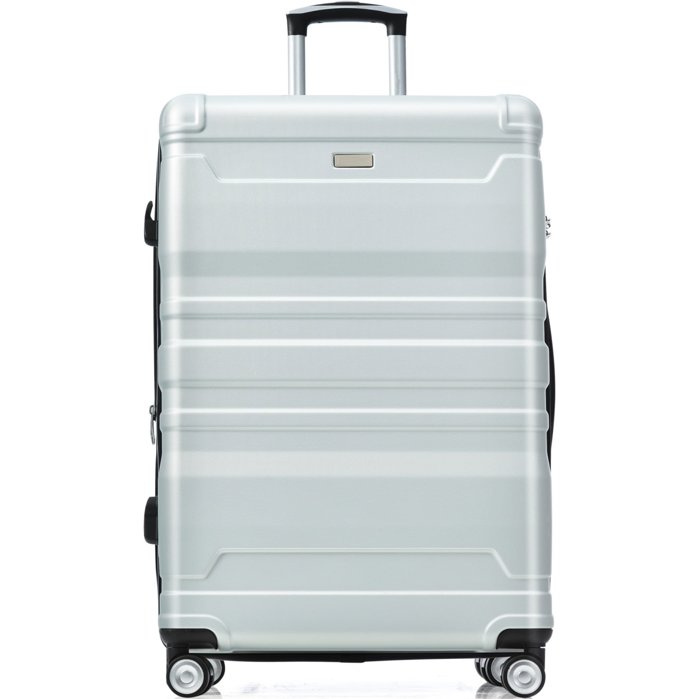 Luggage Sets New Model Expandable ABS Hardshell 3pcs Clearance Luggage Hardside Lightweight Durable Suitcase sets Spinner Wheels Suitcase with TSA Lock 20''24''28''(blue and brown)