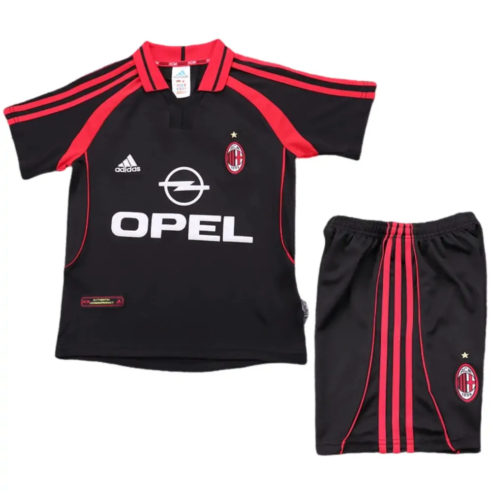 2000-01 AC Milan Second Away Match Retro Children's Jersey Set - Fans Edition