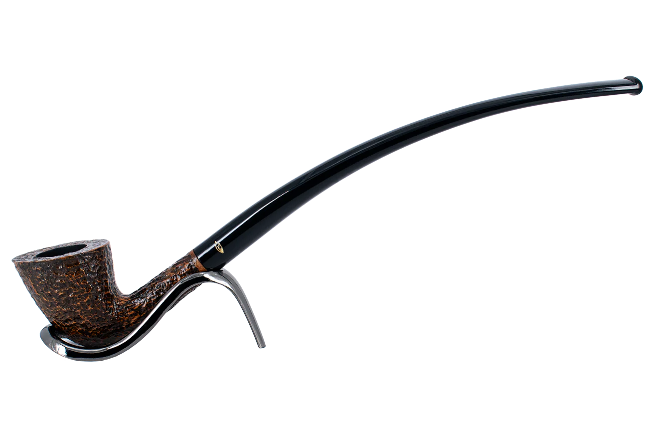 Savinelli Brownblast Churchwarden Briar Pipe - 921 6mm