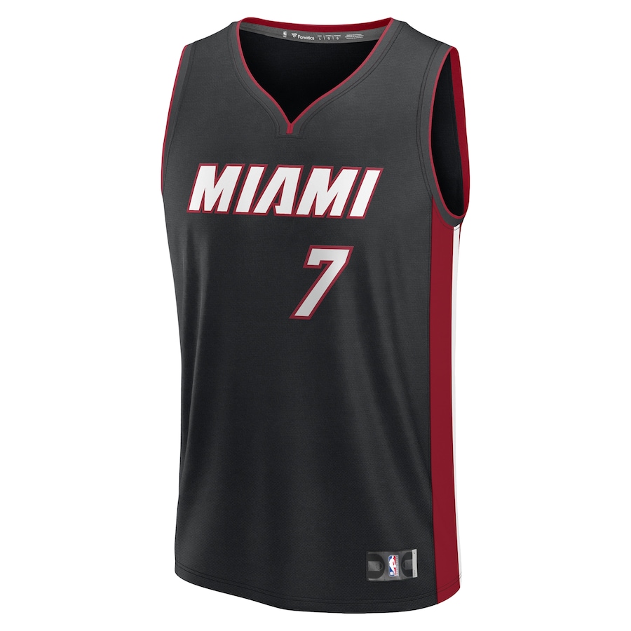 Youth Miami Heat Kel'el Ware Fanatics Black Fast Break Replica  Jersey - Icon Edition
