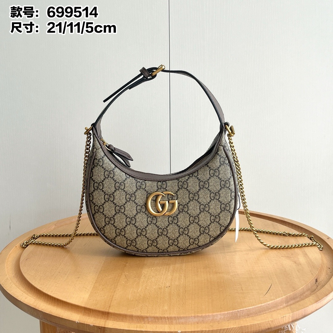 Gucci Marmont Mini Crescent Handbag