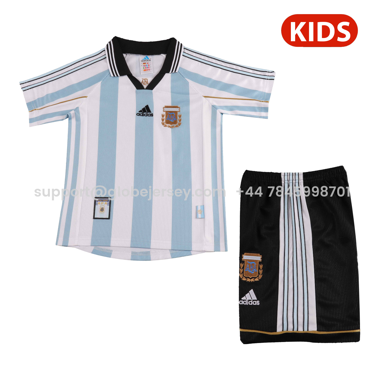 Retro Argentina 1998 Home Kids Kit