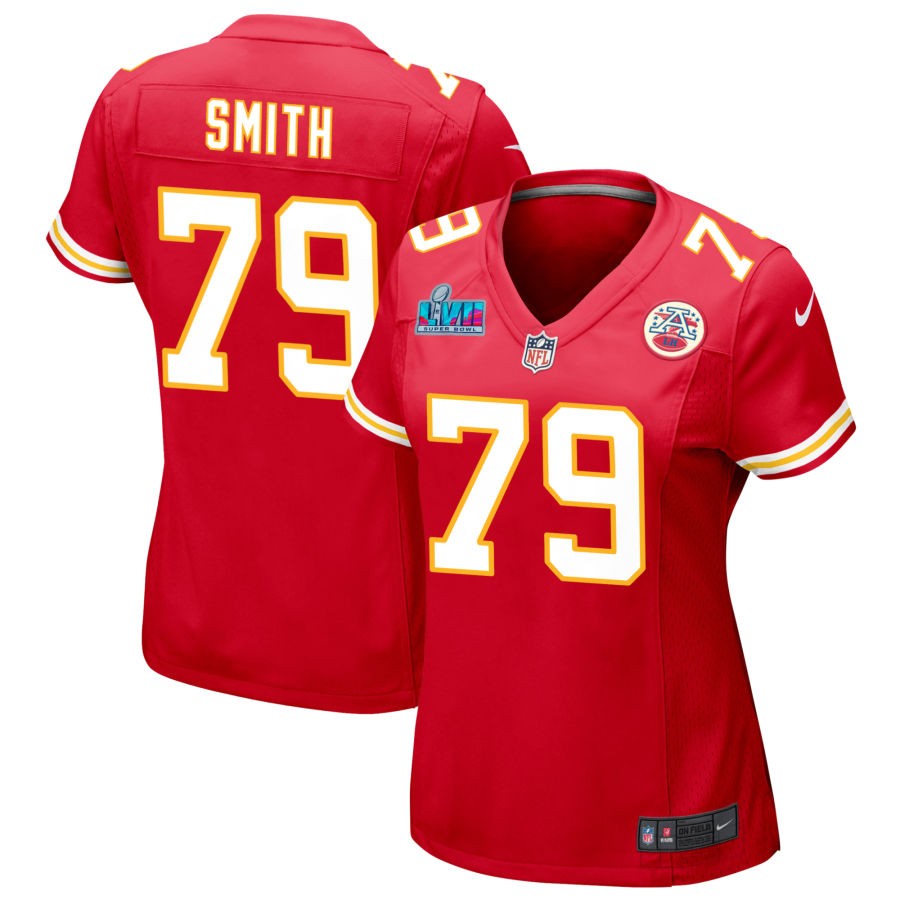 Donovan Smith Kansas City Chiefs Nike Women's Super Bowl LVII Game Jersey - Red