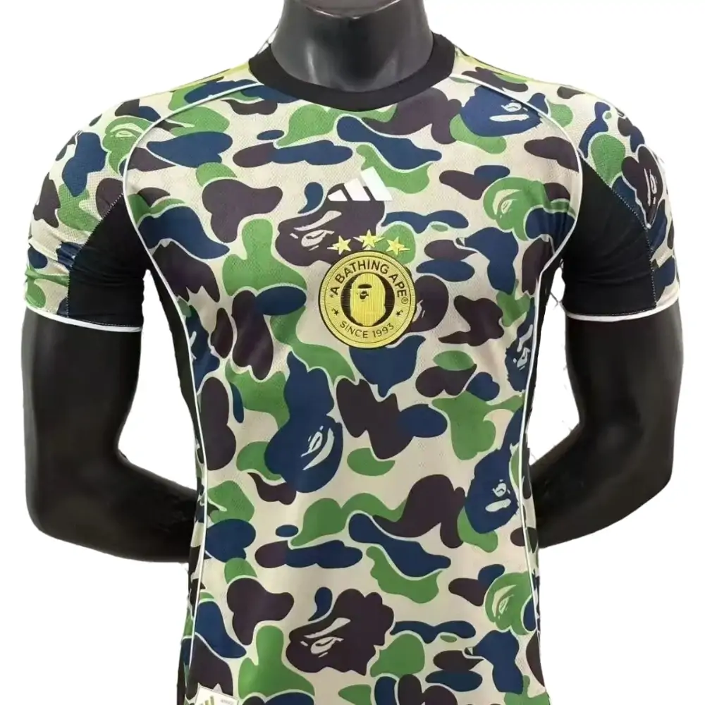 2025-26 A Bathing Ape Camouflage Co-branded Green Jersey-Player Edition
