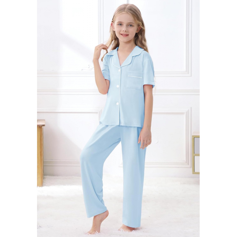 Girls Lyocell 3 Piece Pajamas Set