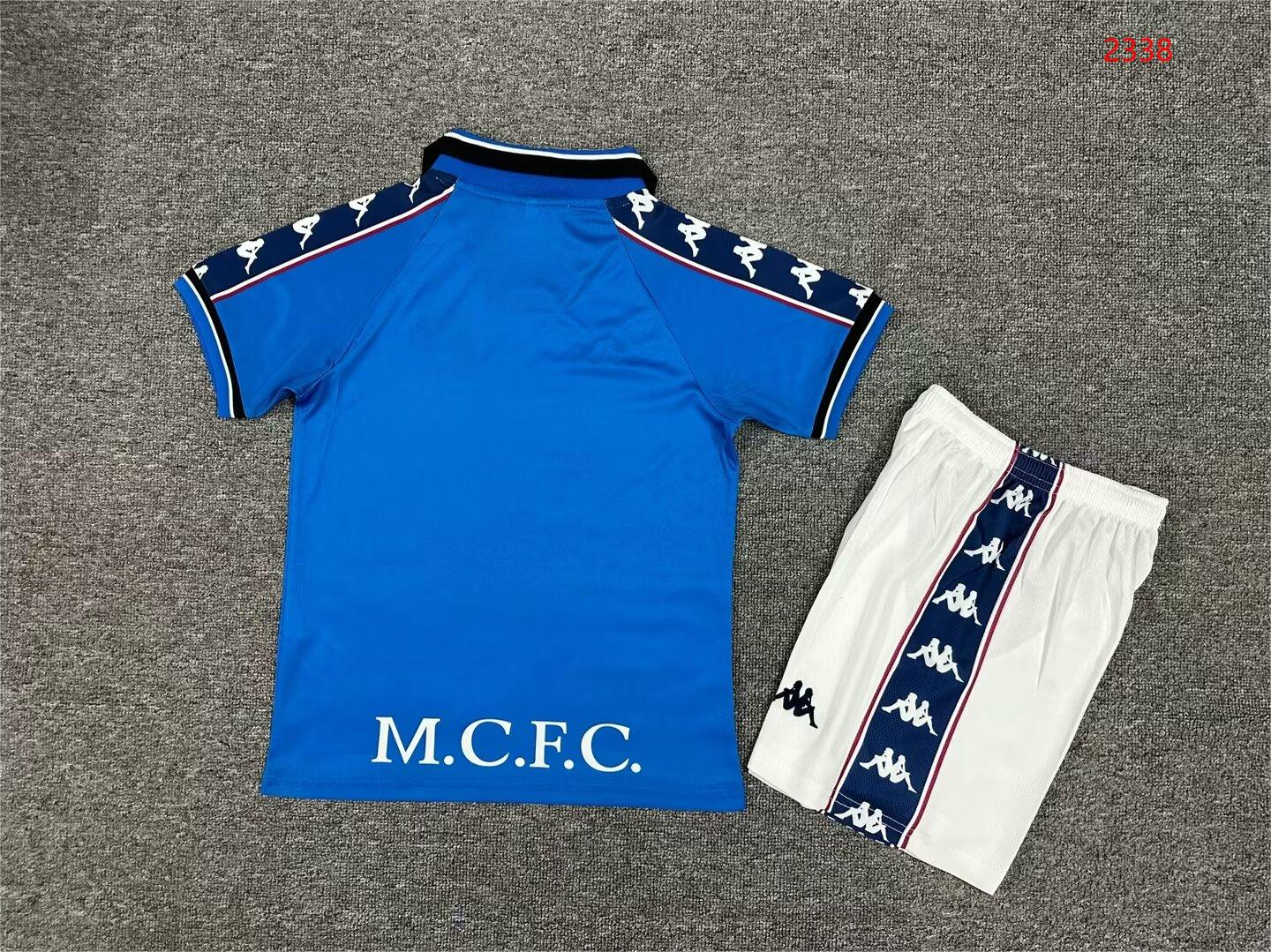 1997/98 Manchester City Home Retro - Kids Kit